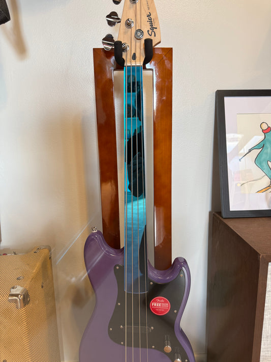 One of a kind Purple Fretless Glass Bass